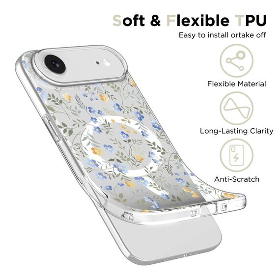 Tech-Protect FlexAir MagSafe Case for iPhone 17 Air - Daisies with Leaves | Techbox