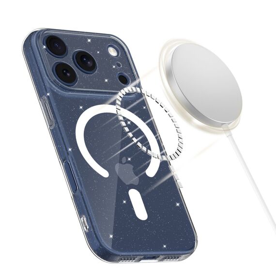 Tech-Protect FlexAir MagSafe Case for iPhone 17 Pro Max - Clear Glitter | Techbox