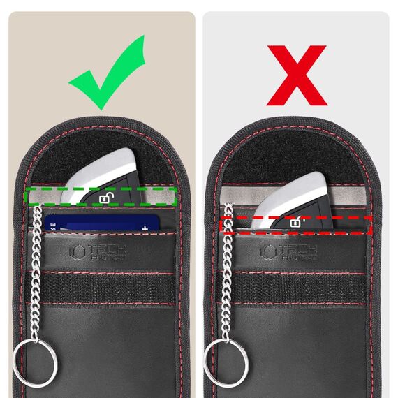 Tech-Protect KLR100 RFID Case - Black and Red