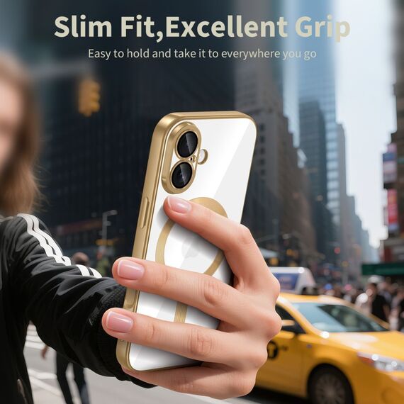 Tech-Protect MagFlex MagSafe Case for iPhone 17 - Transparent Gold | Techbox