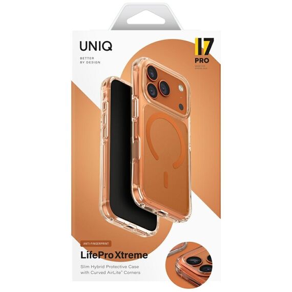 Uniq LifePro Xtreme Magclick Charging Case for iPhone 17 Pro - Orange | Techbox