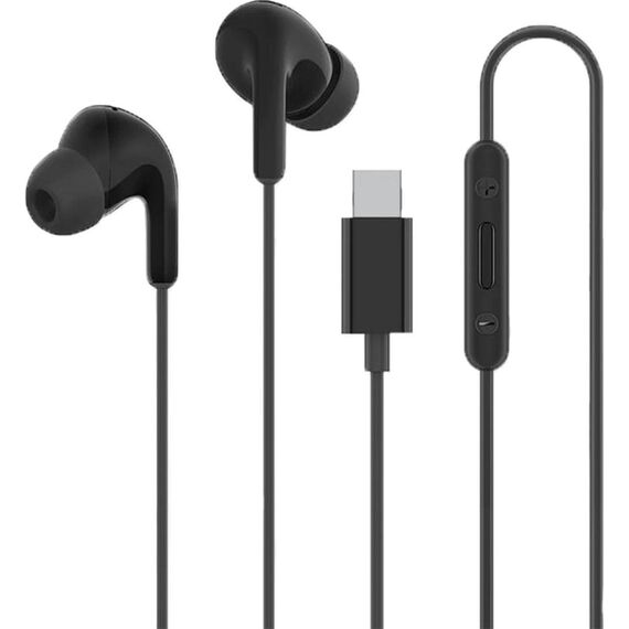 Xiaomi BHR8930GL In-Ear Wired Headphones USB-C with Remote Control - Black | Techbox