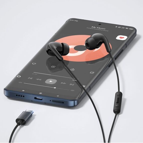Xiaomi BHR8930GL In-Ear Wired Headphones USB-C with Remote Control - Black | Techbox