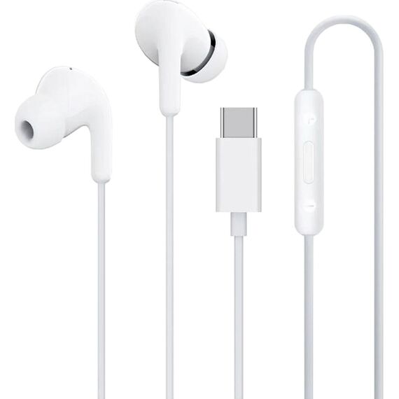 Xiaomi BHR8931GL In-Ear Wired Headphones USB-C with Remote Control - White | Techbox