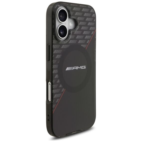 AMG Double Layer Transparent Rhombs MagSafe Case for iPhone 17 - Black and Red - Uncategorized Cases (2) - Cases - Techbox