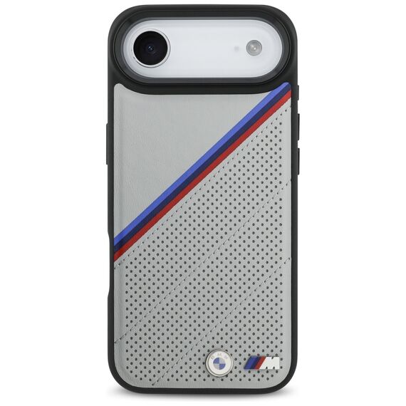 BMW M Tricolor Metal Logo MagSafe Case for iPhone 17 Air - Gray - Apple Cases - Cases - Techbox