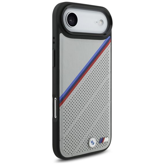 BMW M Tricolor Metal Logo MagSafe Case for iPhone 17 Air - Gray - Apple Cases - Cases - Techbox