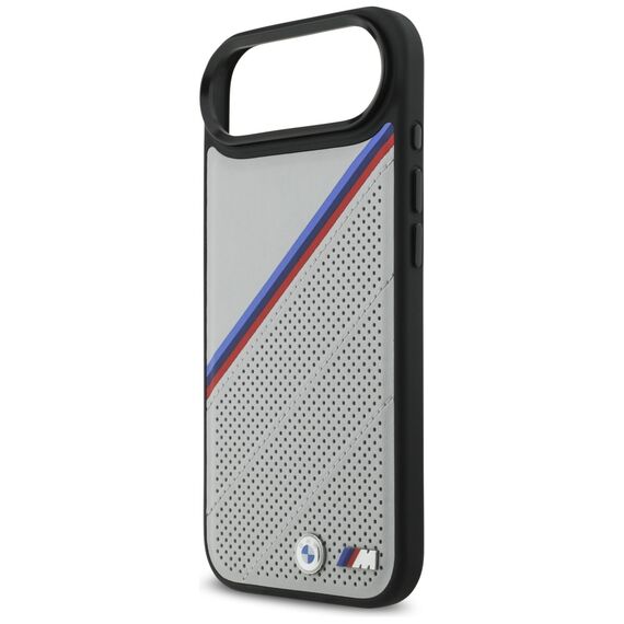 BMW M Tricolor Metal Logo MagSafe Case for iPhone 17 Air - Gray - Apple Cases - Cases - Techbox