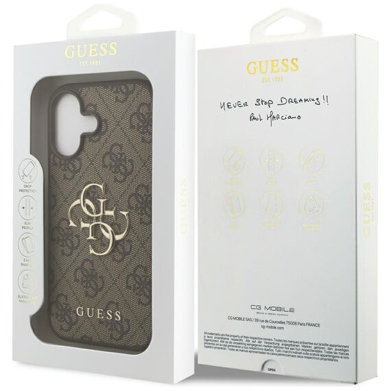 Guess 4G Big Logo Case for iPhone 17 - Brown | Techbox