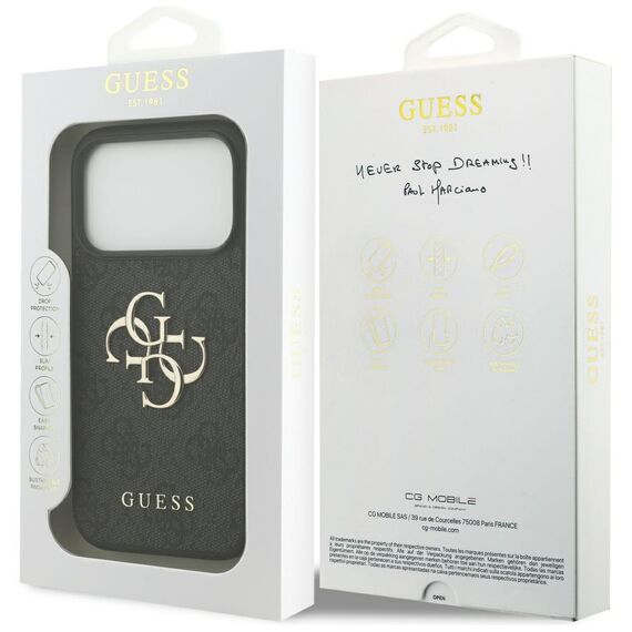Guess 4G Big Logo Case for iPhone 17 Pro - Black - Uncategorized Cases (2) - Cases - Techbox
