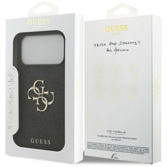 Guess 4G Big Logo Case for iPhone 17 Pro Max - Black | Techbox