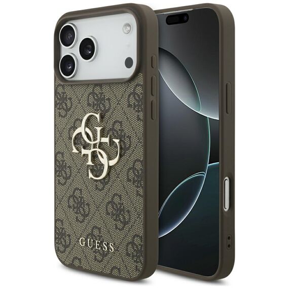 Guess 4G Big Logo Case for iPhone 17 Pro Max - Brown | Techbox