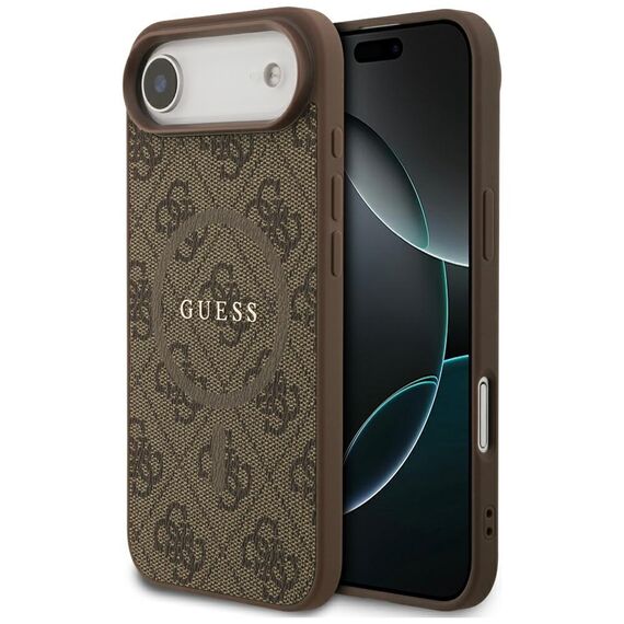 Guess 4G Ring Classic Logo MagSafe Case for iPhone 17 Air - Brown | Techbox