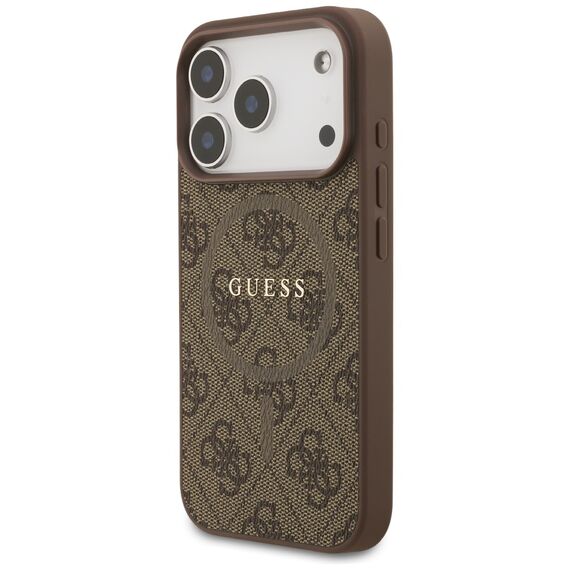 Guess 4G Ring Classic Logo MagSafe Case for iPhone 17 Pro - Brown | Techbox