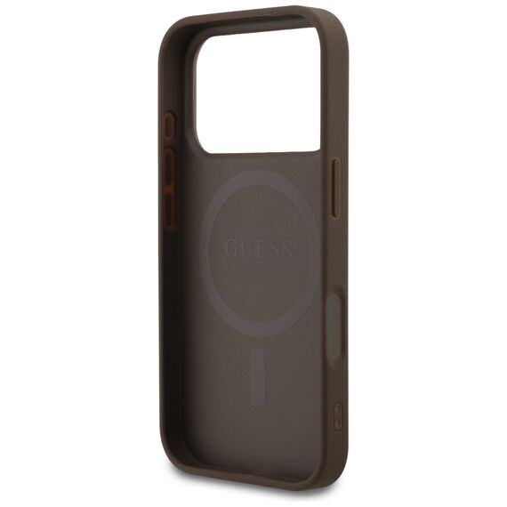 Guess 4G Ring Classic Logo MagSafe Case for iPhone 17 Pro - Brown | Techbox