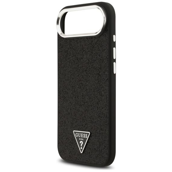 Guess Glitter Triangle Logo MagSafe Case for iPhone 17 Air - Black - Uncategorized Cases (2) - Cases - Techbox