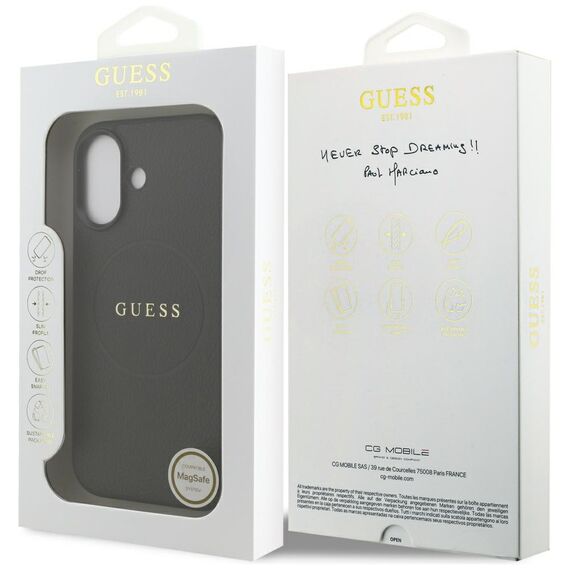 Guess Grained Ring MagSafe case for iPhone 17 - black - Uncategorized Cases (2) - Cases - Techbox