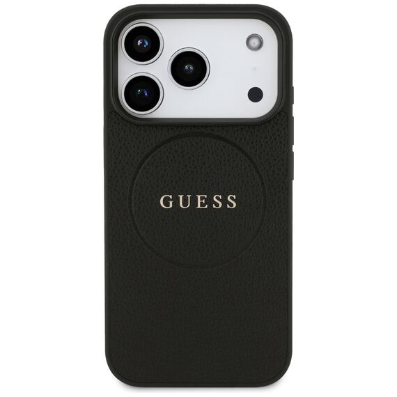 Guess Grained Ring MagSafe case for iPhone 17 Pro - black - Uncategorized Cases (2) - Cases - Techbox