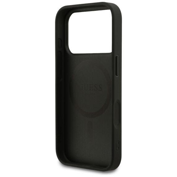 Guess Grained Ring MagSafe case for iPhone 17 Pro - black - Uncategorized Cases (2) - Cases - Techbox