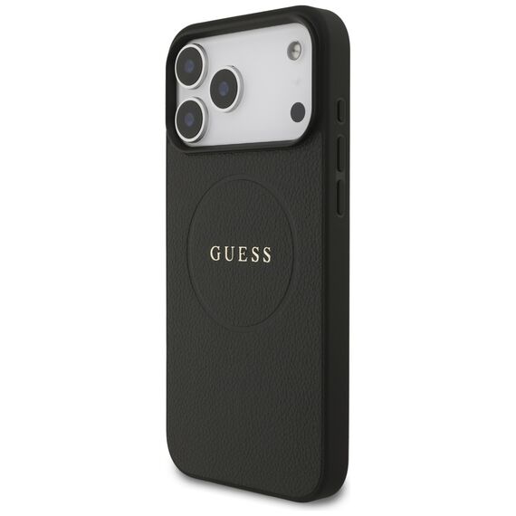 Guess Grained Ring MagSafe case for iPhone 17 Pro Max - black - Apple Cases - Cases - Techbox