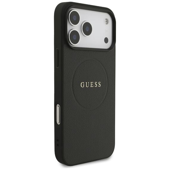 Guess Grained Ring MagSafe case for iPhone 17 Pro Max - black - Apple Cases - Cases - Techbox