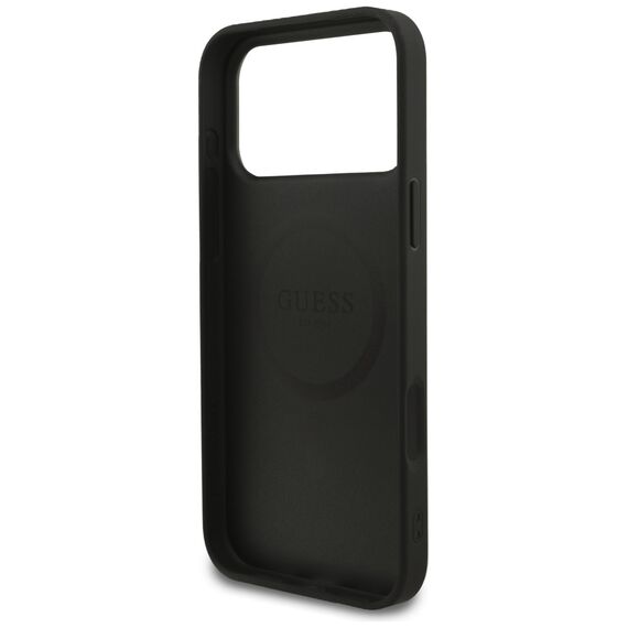 Guess Grained Ring MagSafe case for iPhone 17 Pro Max - black - Apple Cases - Cases - Techbox
