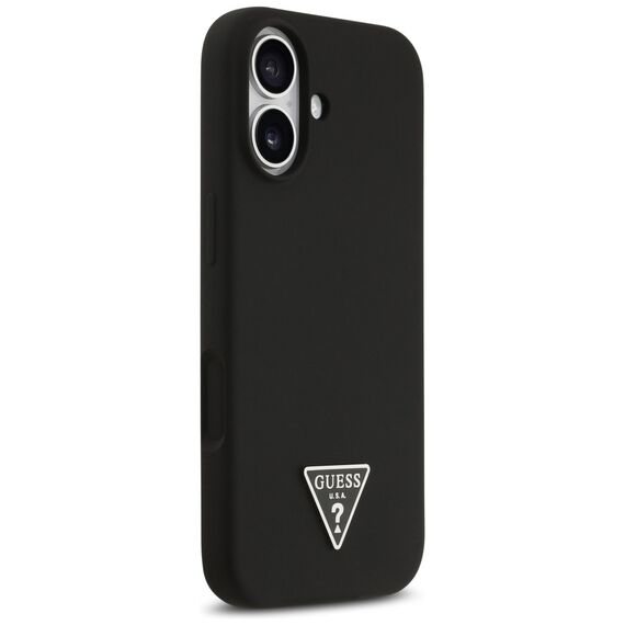 Guess Silicone Triangle Logo MagSafe Case for iPhone 17 - Black - Uncategorized Cases (2) - Cases - Techbox