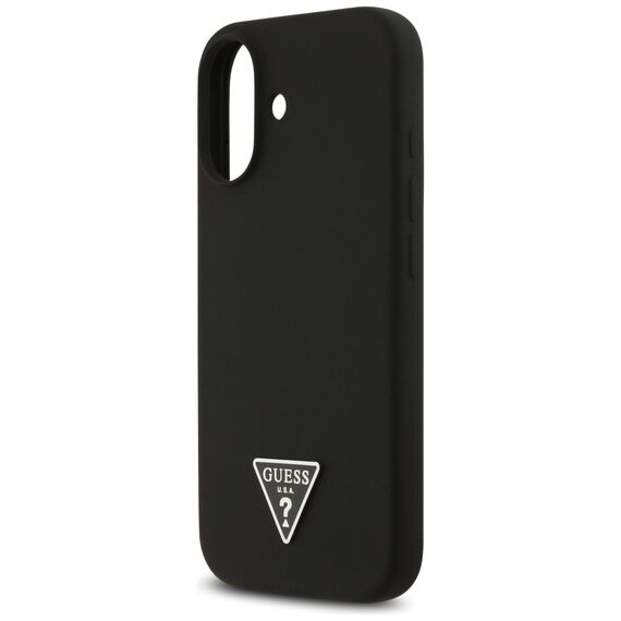 Guess Silicone Triangle Logo MagSafe Case for iPhone 17 - Black - Uncategorized Cases (2) - Cases - Techbox