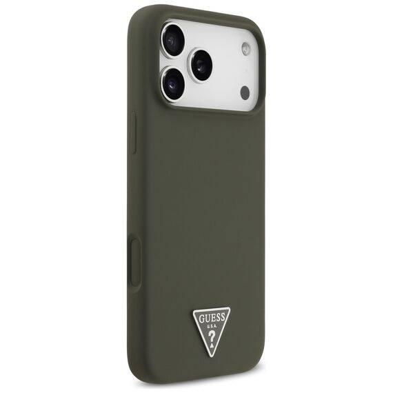 Guess Silicone Triangle Logo MagSafe Case for iPhone 17 Pro Max - Green - Uncategorized Cases (2) - Cases - Techbox