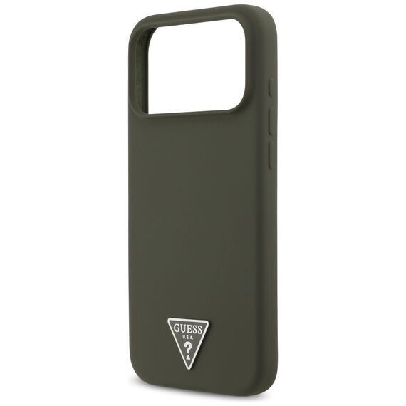 Guess Silicone Triangle Logo MagSafe Case for iPhone 17 Pro Max - Green - Uncategorized Cases (2) - Cases - Techbox