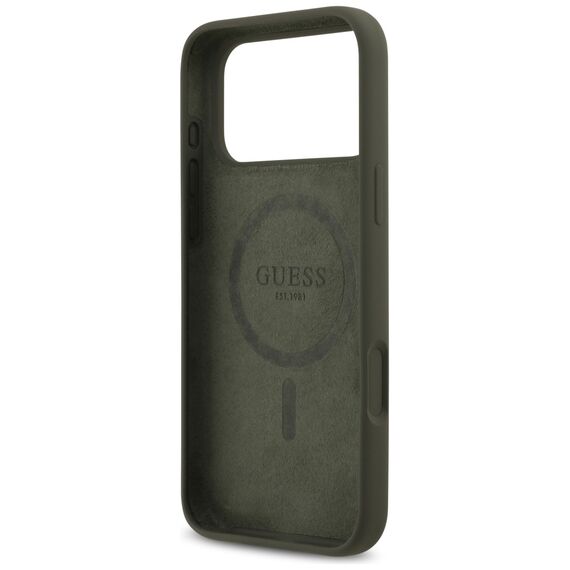 Guess Silicone Triangle Logo MagSafe Case for iPhone 17 Pro Max - Green - Uncategorized Cases (2) - Cases - Techbox
