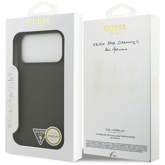 Guess Silicone Triangle Logo MagSafe Case for iPhone 17 Pro Max - Green - Uncategorized Cases (2) - Cases - Techbox