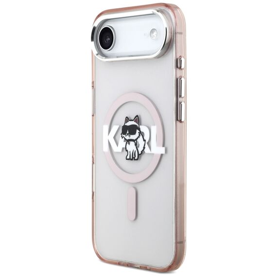 Karl Lagerfeld IML Choupette Sketch Logo MagSafe Case for iPhone 17 Air - Pink | Techbox