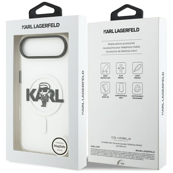 Karl Lagerfeld IML Karl Sketch Logo MagSafe Case for iPhone 17 Air - Transparent - Uncategorized Cases (2) - Cases - Techbox