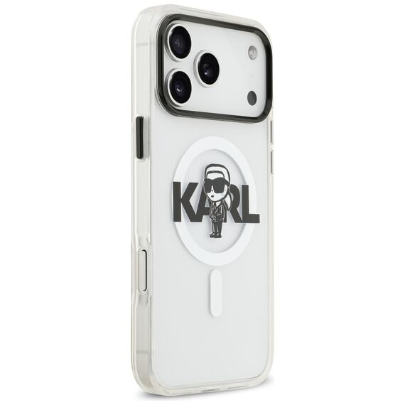 Karl Lagerfeld IML Karl Sketch Logo MagSafe Case for iPhone 17 Pro Max - Transparent - Uncategorized Cases (2) - Cases - Techbox