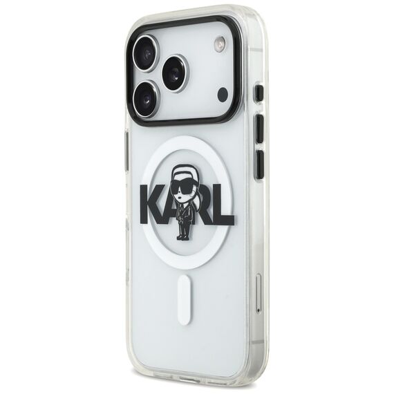 Karl Lagerfeld IML Karl Sketch Logo MagSafe Case for iPhone 17 Pro - Transparent - Uncategorized Cases (2) - Cases - Techbox