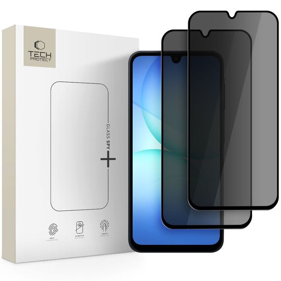 Tech-Protect Glass Spy+ 2-pack Privacy Glass for Samsung Galaxy A16 4G / 5G / A26 5G / A17 4G / 5G