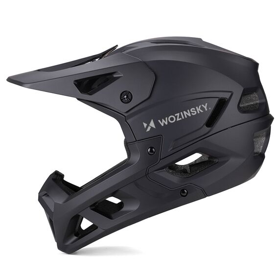 Wozinsky Full Face Bike Helmet with Chin Guard M - Black - Bicycle - Sports & Fitness - Techbox