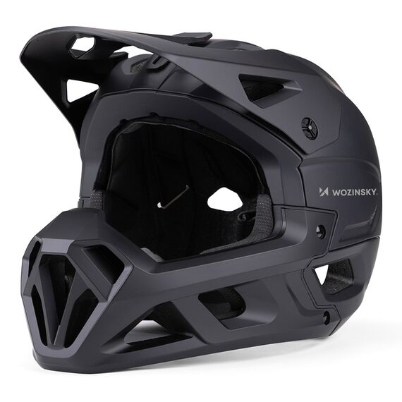 Wozinsky Full Face Bike Helmet with Chin Guard M - Black - Bicycle - Sports & Fitness - Techbox