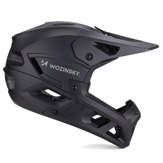 Wozinsky Full Face Bike Helmet with Chin Guard M - Black - Bicycle - Sports & Fitness - Techbox