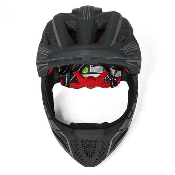 Wozinsky Kids' Full Face Bike Helmet with USB Rear Light S - Gray - Bicycle - Sports & Fitness - Techbox