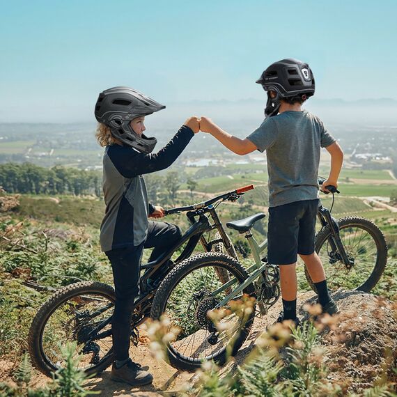 Wozinsky Kids' Full Face Bike Helmet with USB Rear Light S - Gray - Bicycle - Sports & Fitness - Techbox