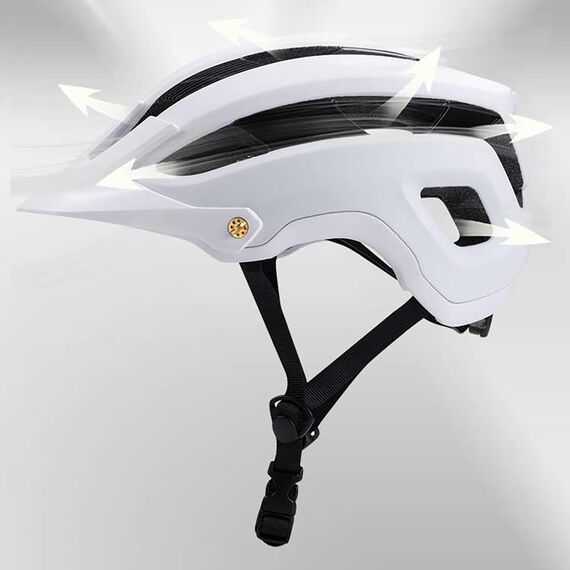 Wozinsky lightweight MTB bike helmet L - black and white - Bicycle - Sports & Fitness - Techbox