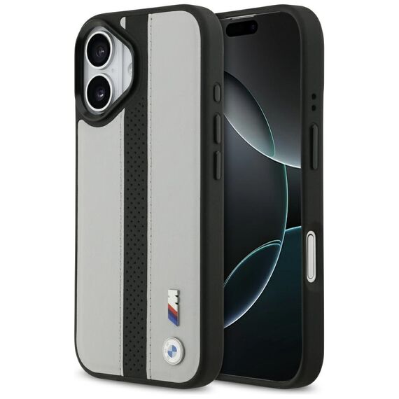 BMW M Perforated Stripe Logo MagSafe Case for iPhone 17 - Gray | Techbox