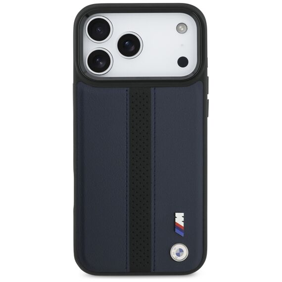 BMW M Perforated Stripe Logo MagSafe Case for iPhone 17 Pro Max - Navy Blue | Techbox