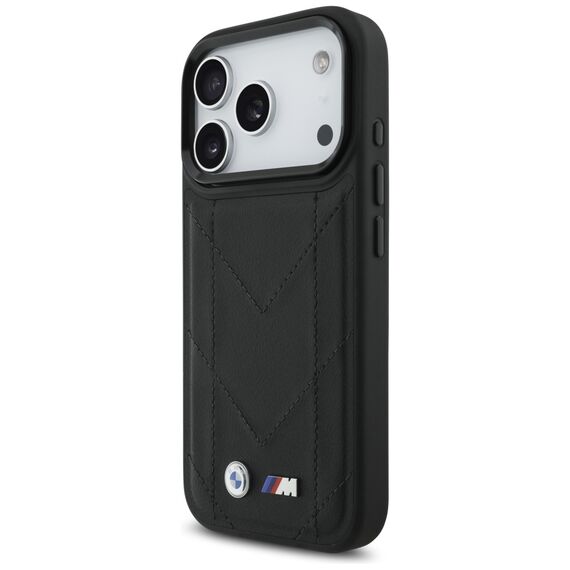 BMW M Quilted Logo MagSafe Case for iPhone 17 Pro - Black | Techbox