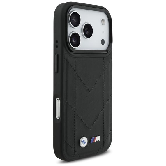 BMW M Quilted Logo MagSafe Case for iPhone 17 Pro - Black | Techbox