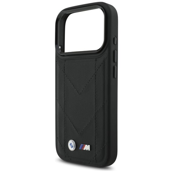 BMW M Quilted Logo MagSafe Case for iPhone 17 Pro - Black | Techbox