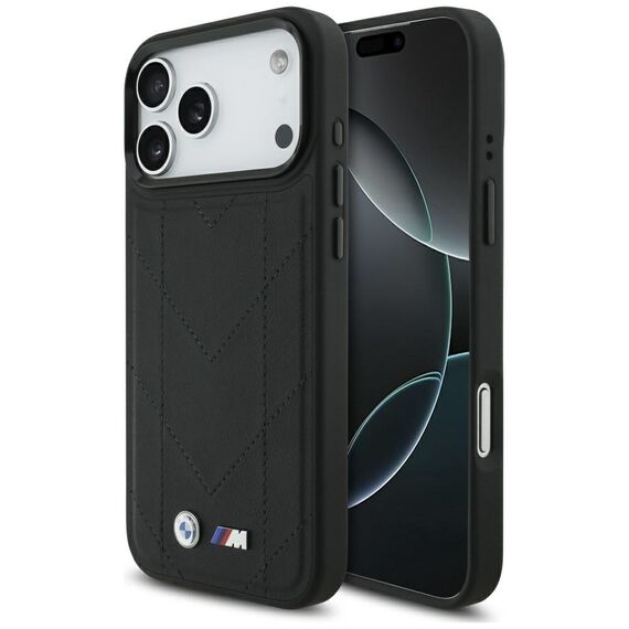 BMW M Quilted Logo MagSafe Case for iPhone 17 Pro Max - Black | Techbox