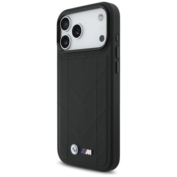 BMW M Quilted Logo MagSafe Case for iPhone 17 Pro Max - Black | Techbox